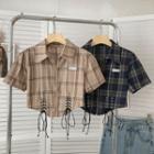 Plaid Shirt Top