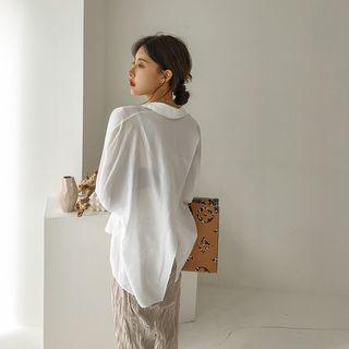 Slit-back Boxy Shirt