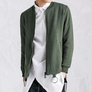 Hoop Plain Baseball Jacket