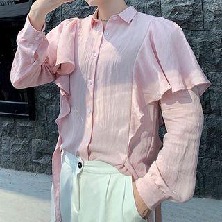 Frilled Linen Shirt
