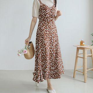 Button-up Floral Maxi Sundress