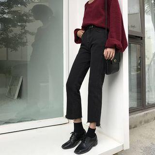 High-waist Crop Jeans