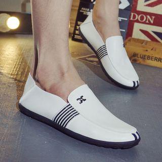 Striped Panel Loafers