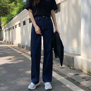 Denim High-waist Pants