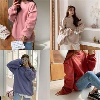 Seam-trim Boxy Fleece Pullover
