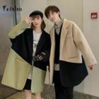 Couple Matching Two-tone Long Coat