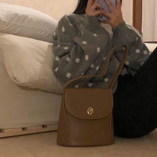 Flap Trapezoid Armpit Bag