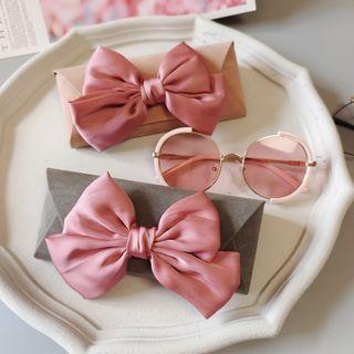 Bow Faux Leather Eyeglasses Case
