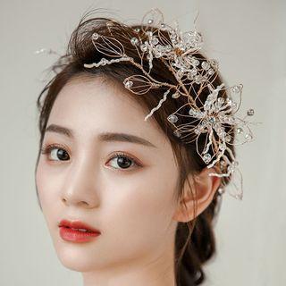 Wedding Faux Crystal Branches Headpiece As Shown In Figure - One Size