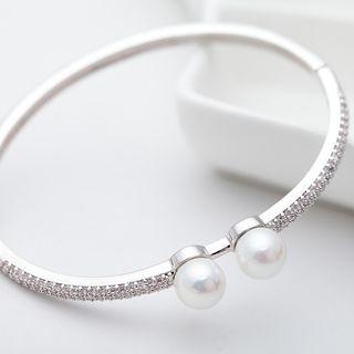 Beaded Rhinestone Bangle