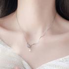 925 Sterling Silver Star Moonstone Choker 925 Silver - As Shown In Figure - One Size