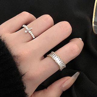 Rhinestone Open Ring / Set (various Designs)