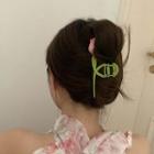 Tulip Alloy Hair Clamp Green - One Size