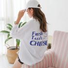 Cheese Lettering Back Oversized T-shirt