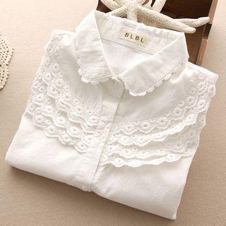 Lace Ruffle Shirt