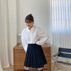 Woolen Accordion-pleat Skirt