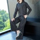 Set: Glitter Hoodie + Wide Leg Pants