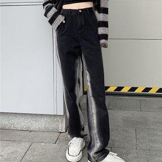 Washed Loose Fit High Waist Jeans