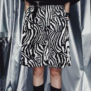 Zebra Print Shorts