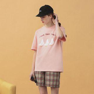 Ducks Printed Short-sleeve T-shirt