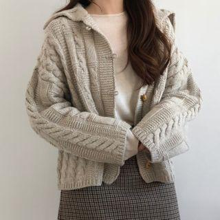 Sailor Collar Toggle-front Cardigan