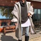 Fleece-lined Drawstring-waist Jacket