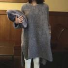 Chunky Knit Oversized Sweater As Shown In Figure - One Size