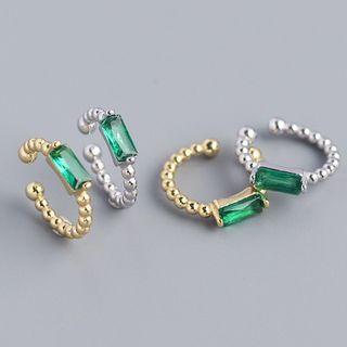 925 Sterling Silver Gemstone Ear Cuff