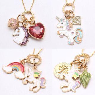 Unicorn Glaze Pendant Necklace