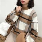 Check Loose-fit Pullover