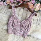 Floral Camisole Top Pink - One Size