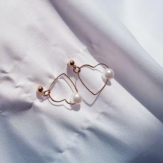 Heart Wirework Drop Earrings
