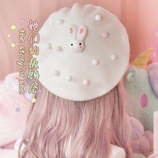 Rabbit-accent Beret