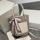 Plaid Bucket Bag Plaid - Khaki - One Size