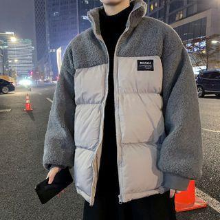 Two-tone Padded Zip-up Jacket