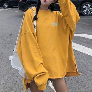 Letter Oversized Sweatshirt