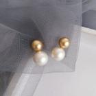 Alloy Faux Pearl Earring 1 Pair - S925 Sterling Silver Stud Earring - One Size