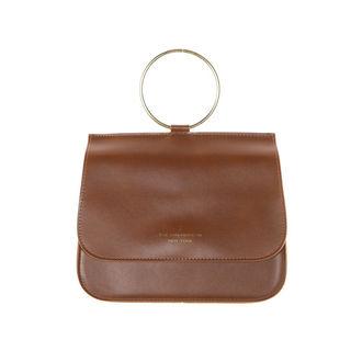 Metallic-detail Snap-button Tote Bag