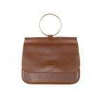 Metallic-detail Snap-button Tote Bag