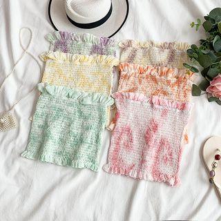 Tie-dyed Smocked Tube Top