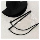 Detachable Lucite-panel Bucket Hat (anti-corona) Black - One Size