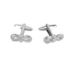 Simple Personality Rope Shape Cufflinks Silver - One Size