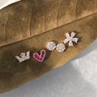 Set Of 4: Cz Stud Earring As Shown In Figure - One Size