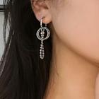 Alloy Chained Hoop Dangle Earring 1 Pair - As Shown In Figure - One Size