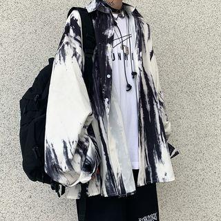 Long-sleeve Tie Dye Shirt As Shown In Figure - One Size