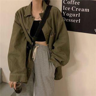 Cargo Shirt Jacket Green - One Size