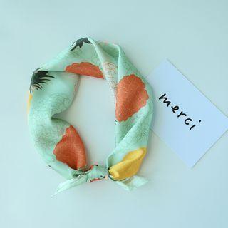 Print Scarf J03 - Green - One Size