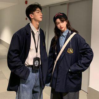 Couple Matching Badged Blazer
