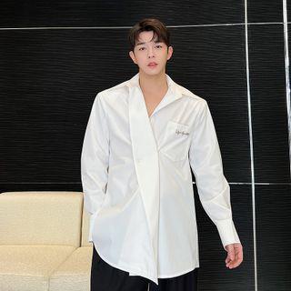 Asymmetrical Logo Shirt