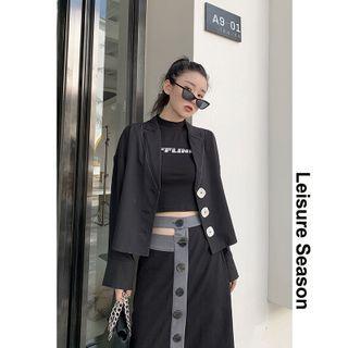 Stitched Loose Blazer
